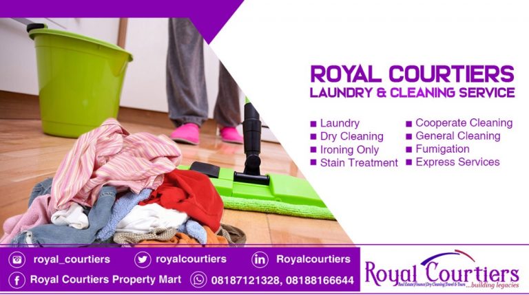 ROYAL COURTIERS LAUNDRY & CLEANING SERVICES – LAUNDRY /CLEANING – IGBOEFON LEKKI
